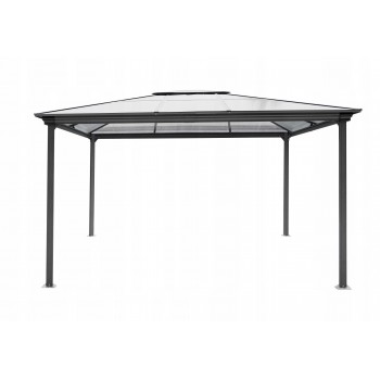 Zahradní hliníkový altán, antracitový - Libra II - 4x3m GRINDI IN THE GARDEN - 1