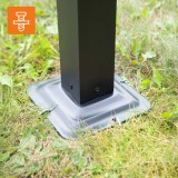 Zahradní terasová pergola - kovová - béžová - Milos I 3x3m GRINDI IN THE GARDEN - 12