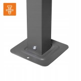 Zahradní terasová pergola - kovová - béžová - Naxos 3x3m GRINDI IN THE GARDEN - 6