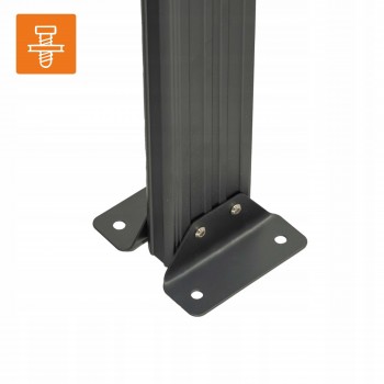 Terasová pergola ke zdi - hliníková - šedá - Nea III 5x3m GRINDI - 6