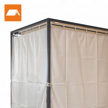 Zahradní pergola - lehátko se stříškou - šedá - Kayan I - 207x147x205 GRINDI - 6