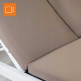 Zahradní pergola - lehátko se stříškou - bílá - Kayan I - 207x147x205 GRINDI - 7