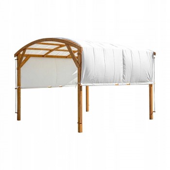 Dřevěná zahradní pergola s posuvnou střechou - Moha I - 3,2x3,1m GRINDI - 1