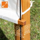 Dřevěná zahradní pergola s posuvnou střechou - Moha I - 3,2x3,1m GRINDI - 5