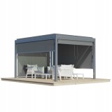 Vertikální roleta pro pergolu Kea - šedá GRINDI IN THE GARDEN - 2