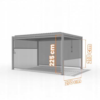 Vertikální roleta pro pergolu Kea - šedá GRINDI IN THE GARDEN - 3