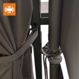 Zahradní terasová pergola - ocelová - šedá - Irda III 4x4m GRINDI IN THE GARDEN - 9