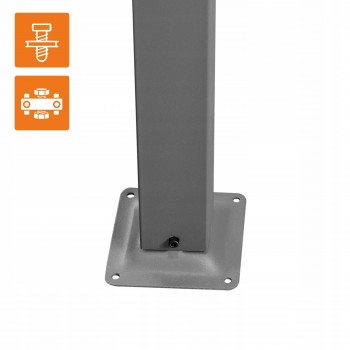 Zahradní terasová pergola - ocelová - šedá - Irda IV 3x6m GRINDI IN THE GARDEN - 12