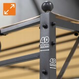 Zahradní terasová pergola - kovová - béžová - Andros 2,5x3m GRINDI IN THE GARDEN - 6