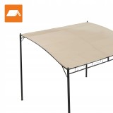 Zahradní terasová pergola - kovová - béžová - Andros 2,5x3m GRINDI IN THE GARDEN - 8