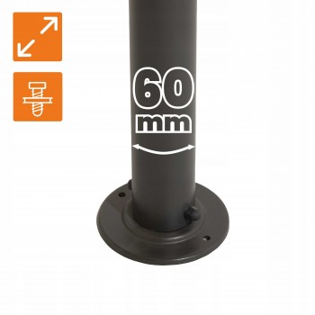 Zahradní terasová pergola - kovová - béžová - Ikaria - 3,5x3,5m GRINDI IN THE GARDEN - 7