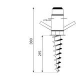 Základna deštníka - šroubovací - PWA GRUNDLINE - 4