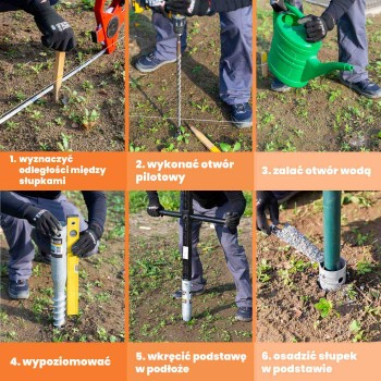 Základna sloupku - šroubovaná do země - PWG GRUNDLINE - 4