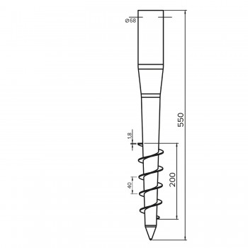 PWO - Zemní vruty 68/550 GRUNDLINE - 6