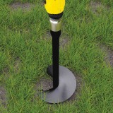 Kotva k zavrtání do země s maticí - PWT černá GRUNDLINE - 3