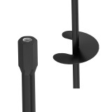 Kotva k zavrtání do země s maticí - PWT černá GRUNDLINE - 16