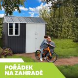 Zahradní domek na nářadí - kovový - Betula - 172x259x229 GRINDI IN THE GARDEN - 2