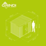 Zahradní domek na nářadí - kovový - Ribes - 193x238x203cm GRINDI IN THE GARDEN - 5