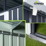 Zahradní domek na nářadí - kovový - Ribes II - 236x238x202 GRINDI IN THE GARDEN - 6