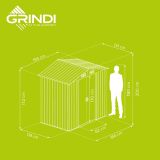 Zahradní domek na nářadí - kovový - Sorbus I - 131x194x200cm GRINDI IN THE GARDEN - 5