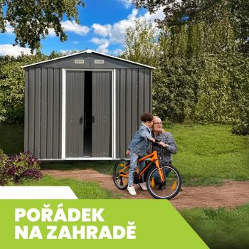 Zahradní domek na nářadí - kovový - Sorbus II - 174x236x206cm GRINDI IN THE GARDEN - 2