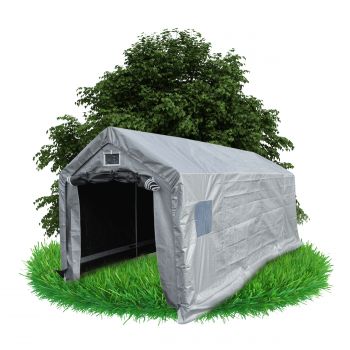 Garážový stan - PE 300x600x274 - šedý - NG 2
