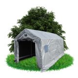 Garážový stan - PE 300x400x274 - šedý - NG 1 GRINDI - 1