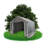 Garážový stan - PE 230x360x230 - šedý - NG 8