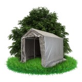 Garážový stan - PE 200x300x240 - šedý - NG 9