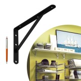 Konzole/držák police - zesílený černý - WSWP