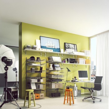 Konzole/držák police - zesílený šedý - WSWP