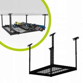 Police pod strop garáže 60x120 - PGF 2 - černá