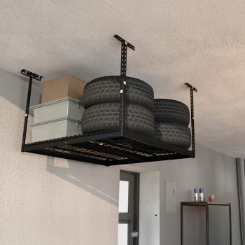 Police pod strop garáže 60x120 - PGF 2 - černá