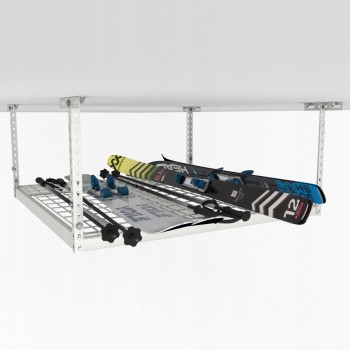 Police pod strop garáže 122x122 - PGF 1 - bílá