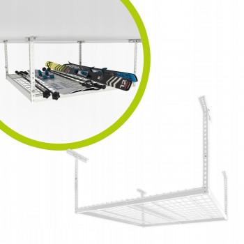 Police pod strop garáže 60x120 - PGF 2 - bílá