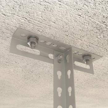 Police pod strop garáže 60x120 - PGF 2 - bílá