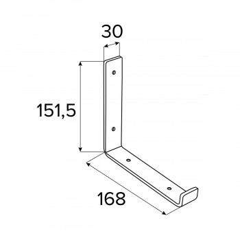 Konzole/držák police - černá - WFJ Domax Home - 6
