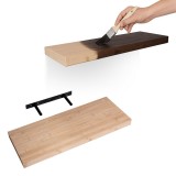 Dřevěná nástěnná samonosná police 60x23cm - bambus - Luonto