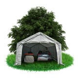 Garážový stan - PE 400x800x305 - šedý - NG 5