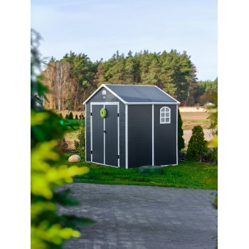 Zahradní domek na nářadí - plastový - Bellis II -  242x192x239