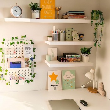 Nástěnná samonosná polička - FS police 23x23 cm