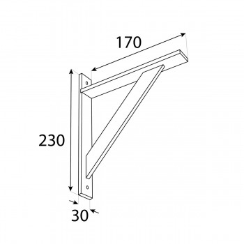 WDW konzole dřevěná, borovice Velano - 2
