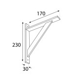 WDW konzole dřevěná, borovice Velano - 2