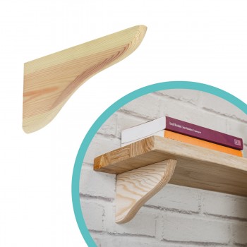 2x Konzole na police dřevěná - borovice - WDP Velano - 5