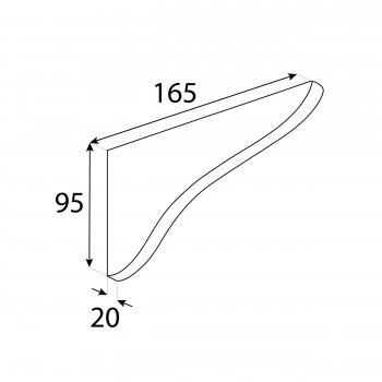 2x Konzole na police dřevěná - borovice - WDP Velano - 4