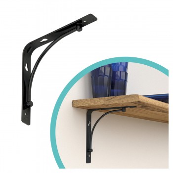 Dekorativní držák na police - ocel - BOW Velano - 1