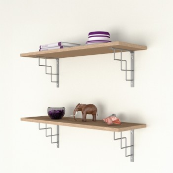 Dekorativní držák na police - ocel - SQUARE Velano - 7