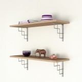 Dekorativní držák na police - ocel - SQUARE Velano - 7