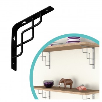 Dekorativní držák na police - ocel - SQUARE Velano - 1