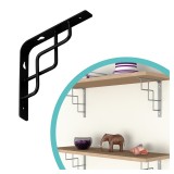 Dekorativní držák na police - ocel - SQUARE Velano - 1